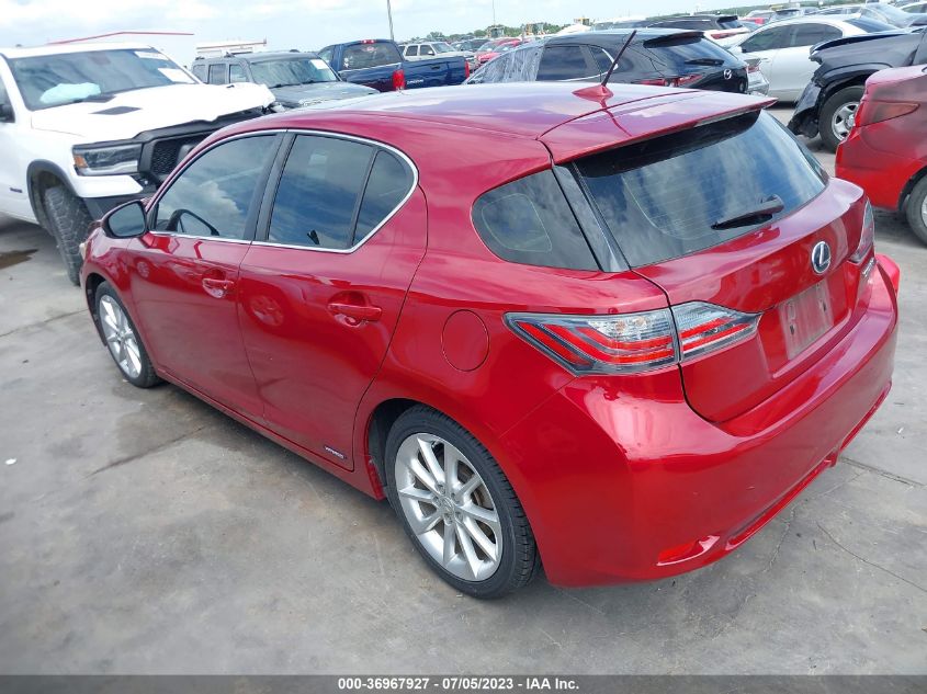 2013 LEXUS CT 200H HYBRID - JTHKD5BH6D2126837