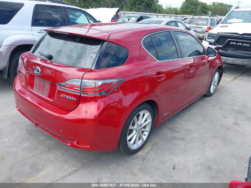 2013 LEXUS CT 200H HYBRID - JTHKD5BH6D2126837