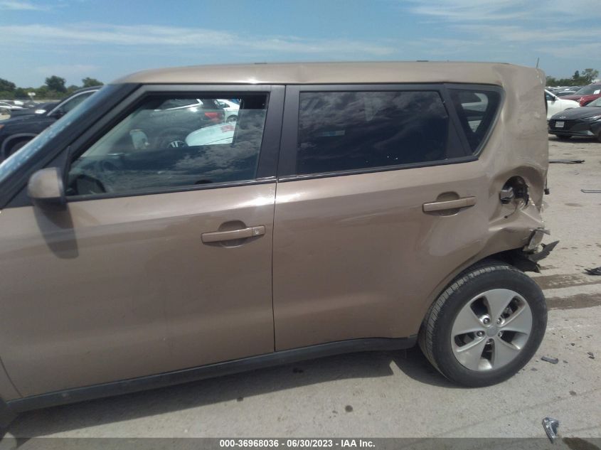 2016 KIA SOUL BASE - KNDJN2A21G7291188