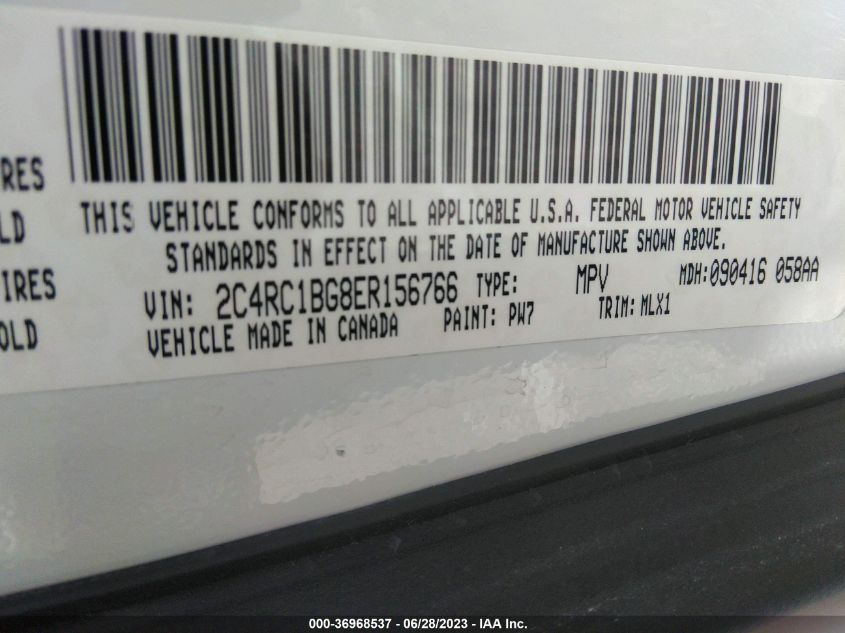 2014 CHRYSLER TOWN & COUNTRY TOURING - 2C4RC1BG8ER156766