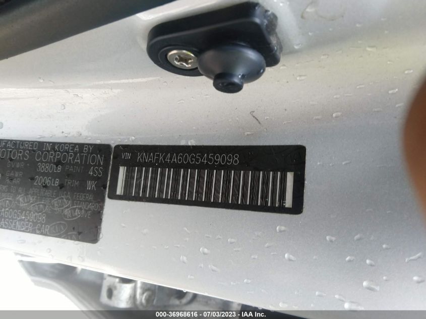 2016 KIA FORTE LX - KNAFK4A60G5459098