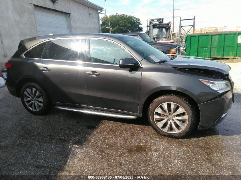 2014 ACURA MDX TECH PKG - 5FRYD4H45EB017924