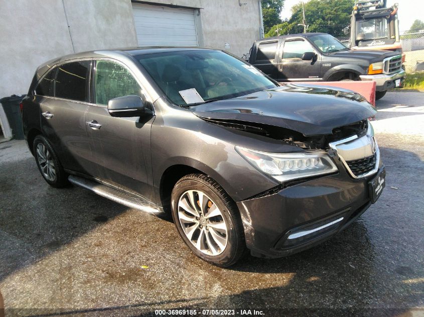 2014 ACURA MDX TECH PKG - 5FRYD4H45EB017924