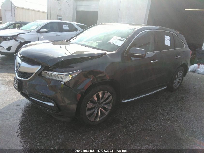 2014 ACURA MDX TECH PKG - 5FRYD4H45EB017924