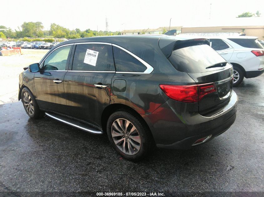 2014 ACURA MDX TECH PKG - 5FRYD4H45EB017924