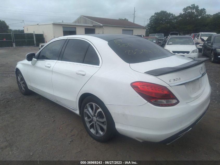 2016 MERCEDES-BENZ C 300 SPORT 4MATIC/LUXURY 4MATIC/4MATIC WDDWF4KB9GR145953