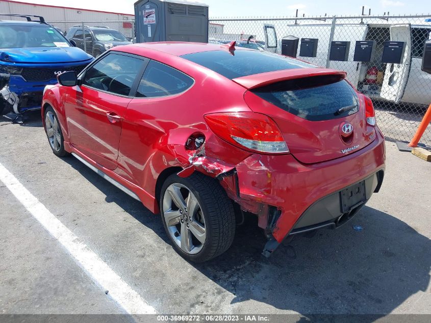 2013 HYUNDAI VELOSTER TURBO - KMHTC6AE3DU140863