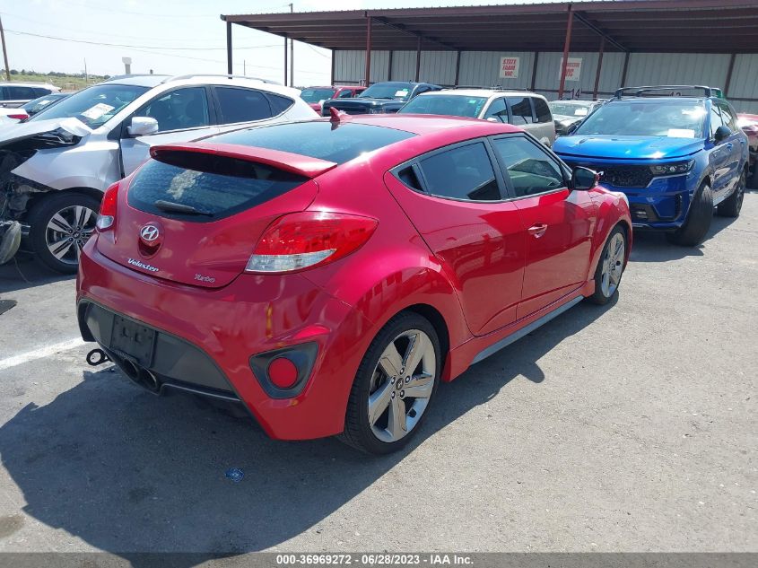 2013 HYUNDAI VELOSTER TURBO - KMHTC6AE3DU140863