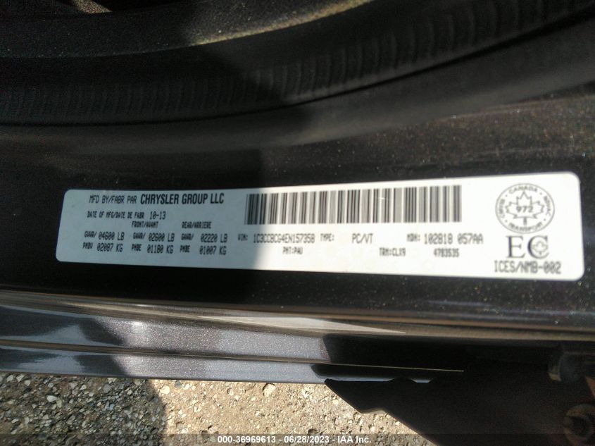 2014 CHRYSLER 200 LIMITED - 1C3CCBCG4EN157358