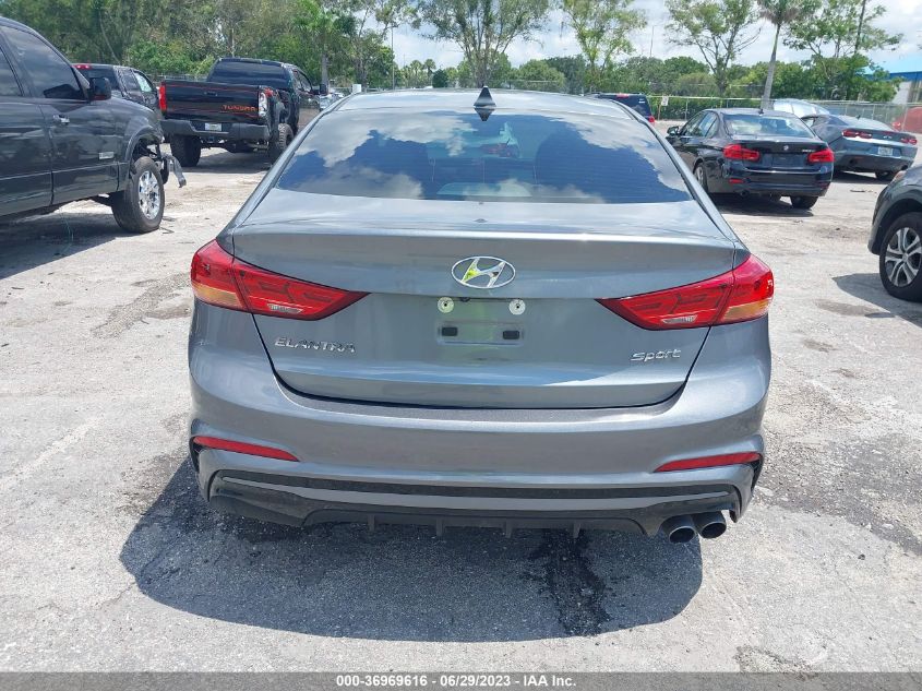 2018 HYUNDAI ELANTRA SPORT - KMHD04LB3JU596247