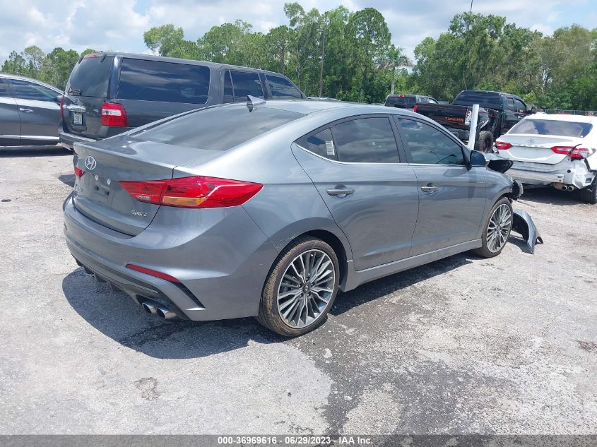 2018 HYUNDAI ELANTRA SPORT - KMHD04LB3JU596247