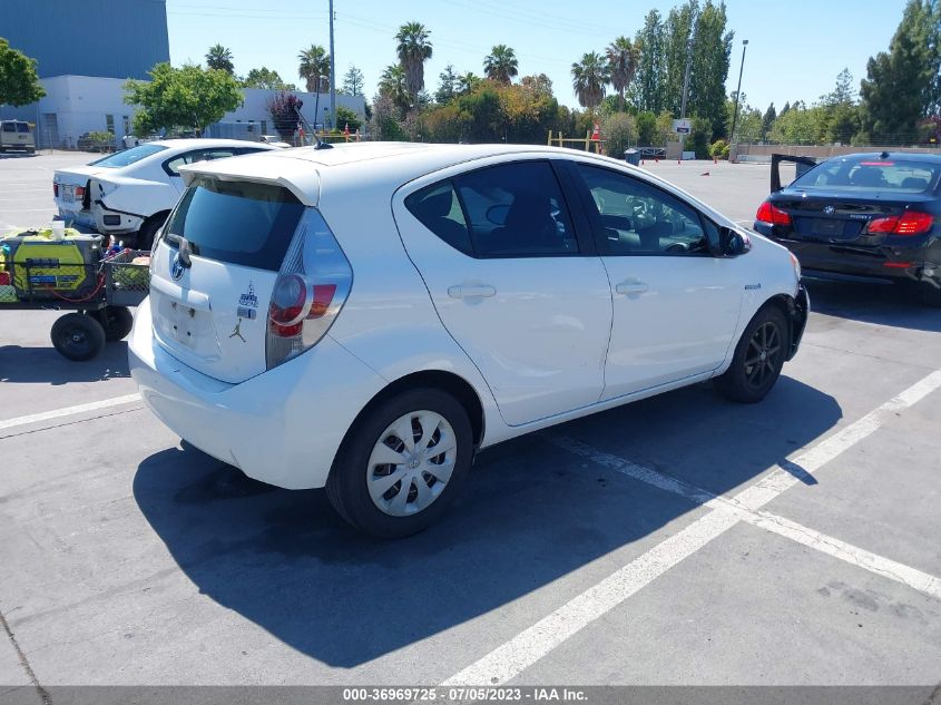 2013 TOYOTA PRIUS C ONE/TWO/THREE/FOUR - JTDKDTB39D1542932