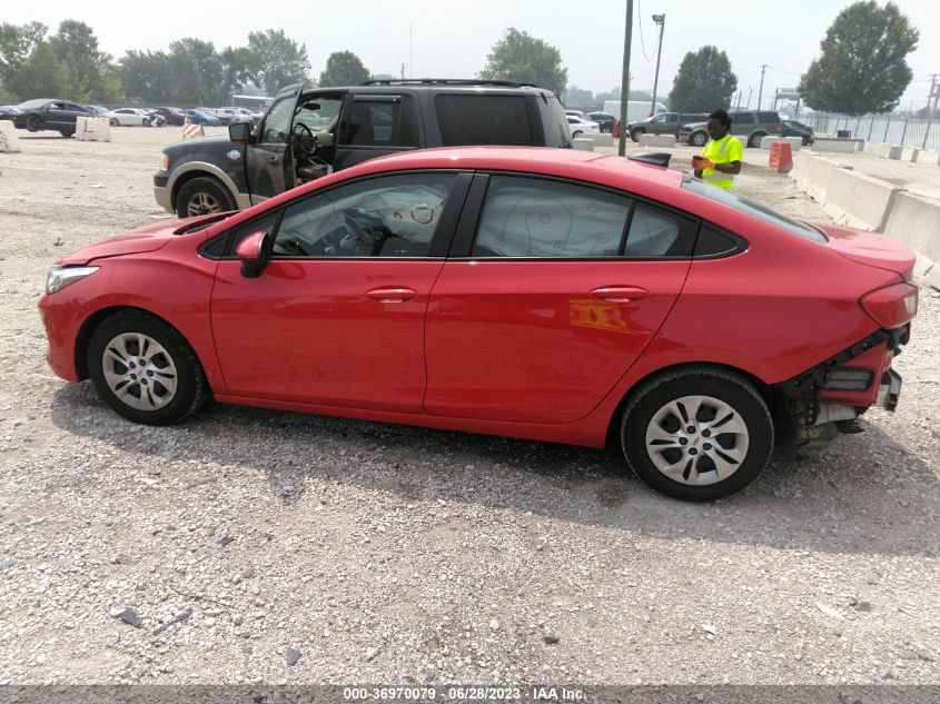 2019 CHEVROLET CRUZE - 1G1BJ5SM5K7106000