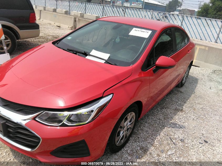 2019 CHEVROLET CRUZE - 1G1BJ5SM5K7106000