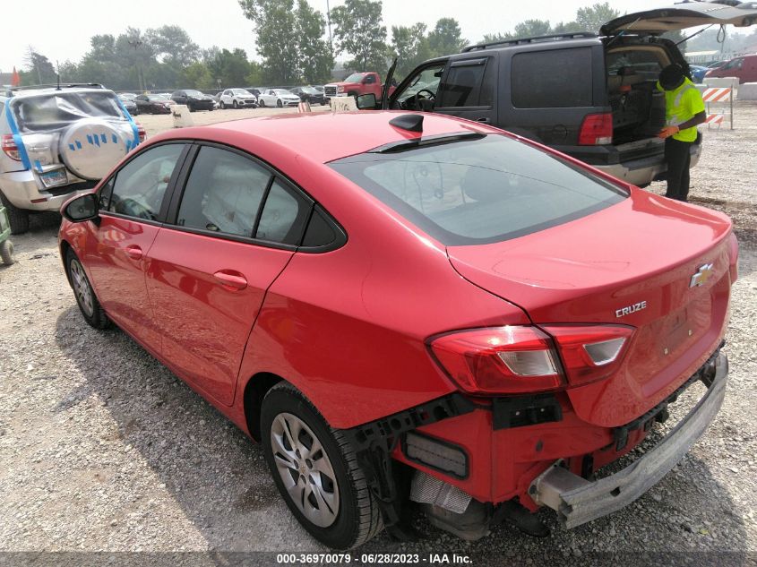 2019 CHEVROLET CRUZE - 1G1BJ5SM5K7106000