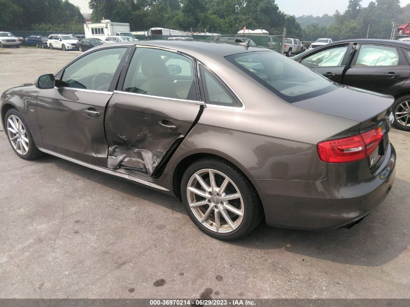 2014 AUDI A4 PREMIUM PLUS - WAUFFAFLXEN039945