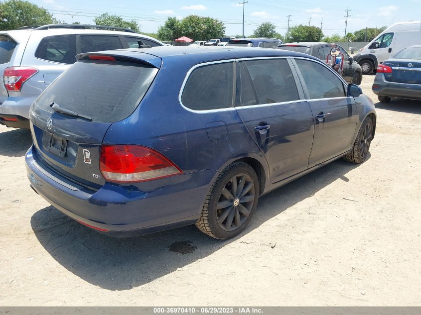 2014 VOLKSWAGEN JETTA SPORTWAGEN TDI W/SUNROOF - 3VWPL7AJ6EM616017