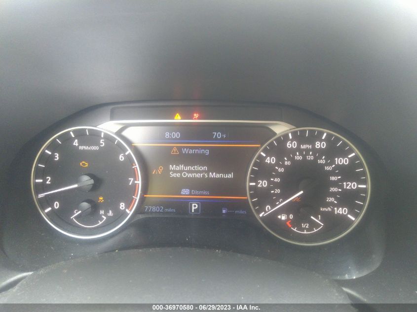 2019 NISSAN ALTIMA SL - 1N4BL4EV1KC231248