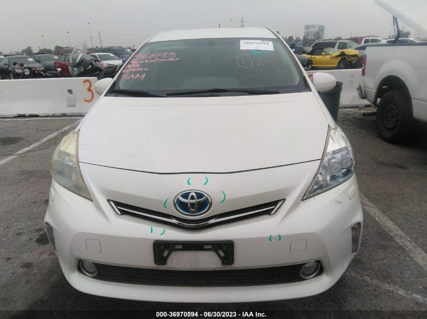 2013 TOYOTA PRIUS V TWO/THREE/FIVE - JTDZN3EU6D3261417