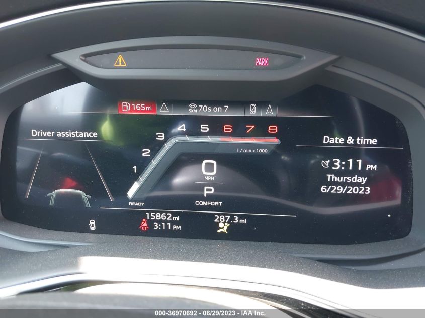 VIN WA1EVBF11ND023607 2022 AUDI Q8 PREMIUM PLUS