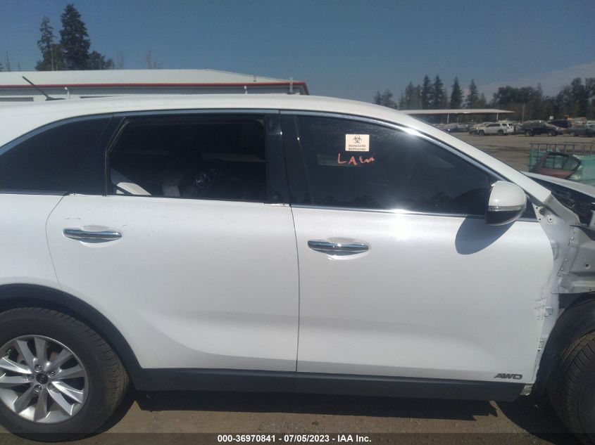 2019 KIA SORENTO LX V6 - 5XYPGDA55KG468668