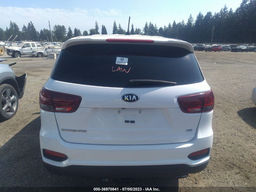 2019 KIA SORENTO LX V6 - 5XYPGDA55KG468668