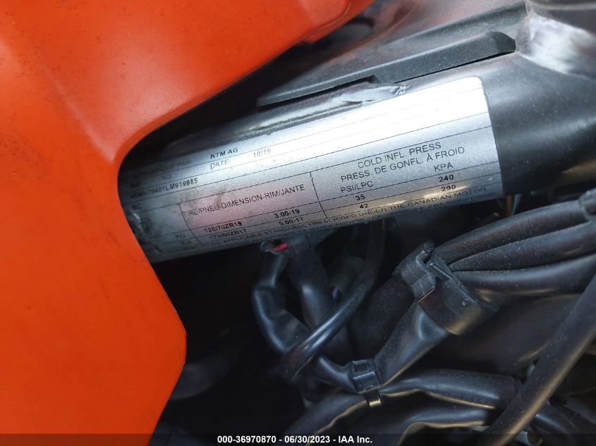 2020 KTM 1290 SUPER ADVENTURE S - VBKV79401LM919985