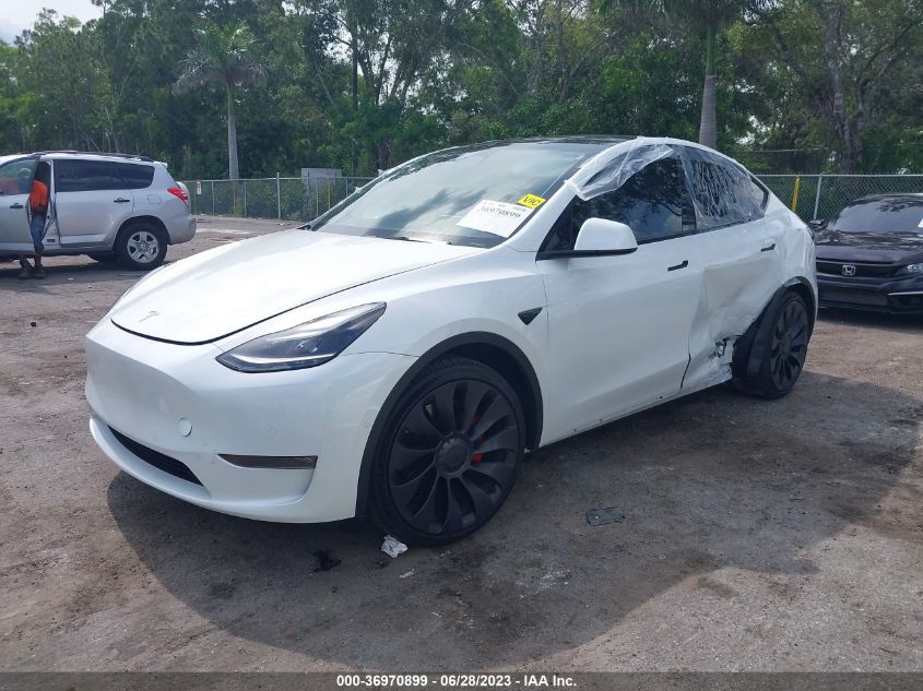 2022 TESLA MODEL Y PERFORMANCE - 7SAYGDEF2NF506556