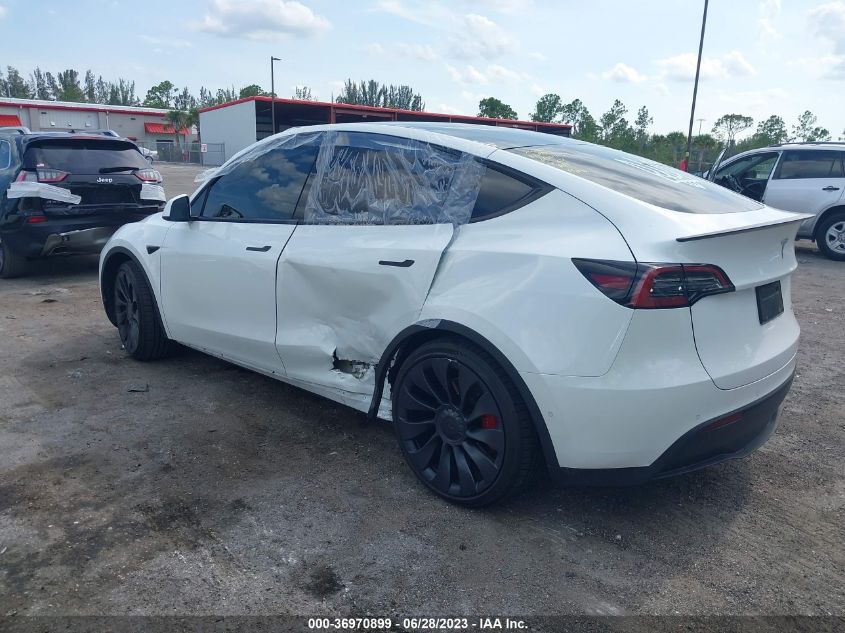 2022 TESLA MODEL Y PERFORMANCE - 7SAYGDEF2NF506556