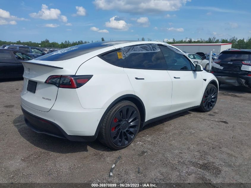 2022 TESLA MODEL Y PERFORMANCE - 7SAYGDEF2NF506556