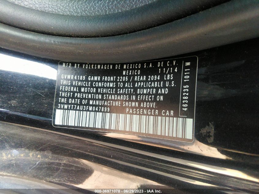 2015 VOLKSWAGEN GOLF GTI S - 3VWYT7AU3FM047899