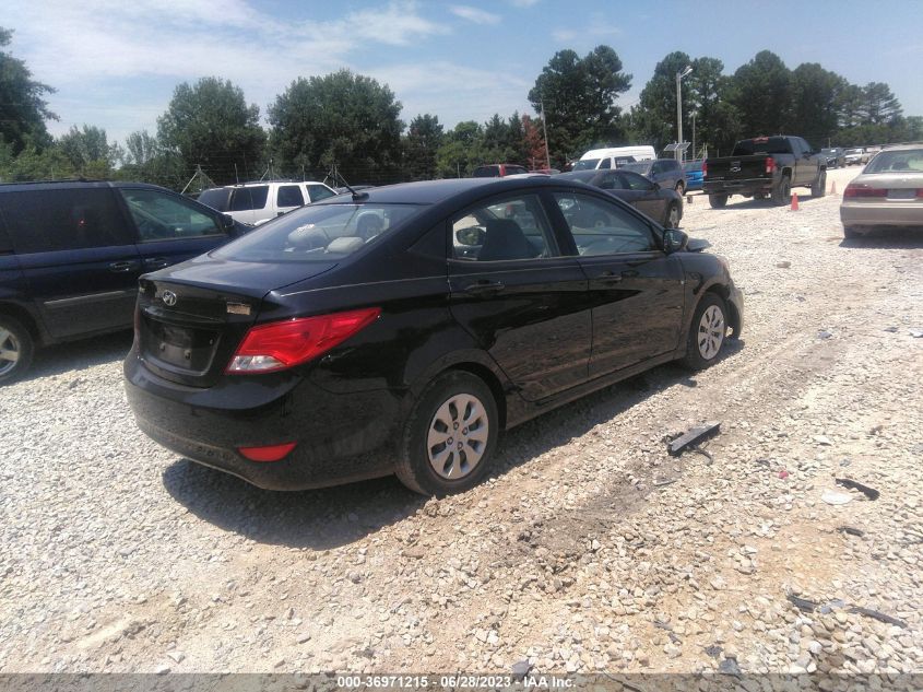 2016 HYUNDAI ACCENT SE - KMHCT4AE3GU165187