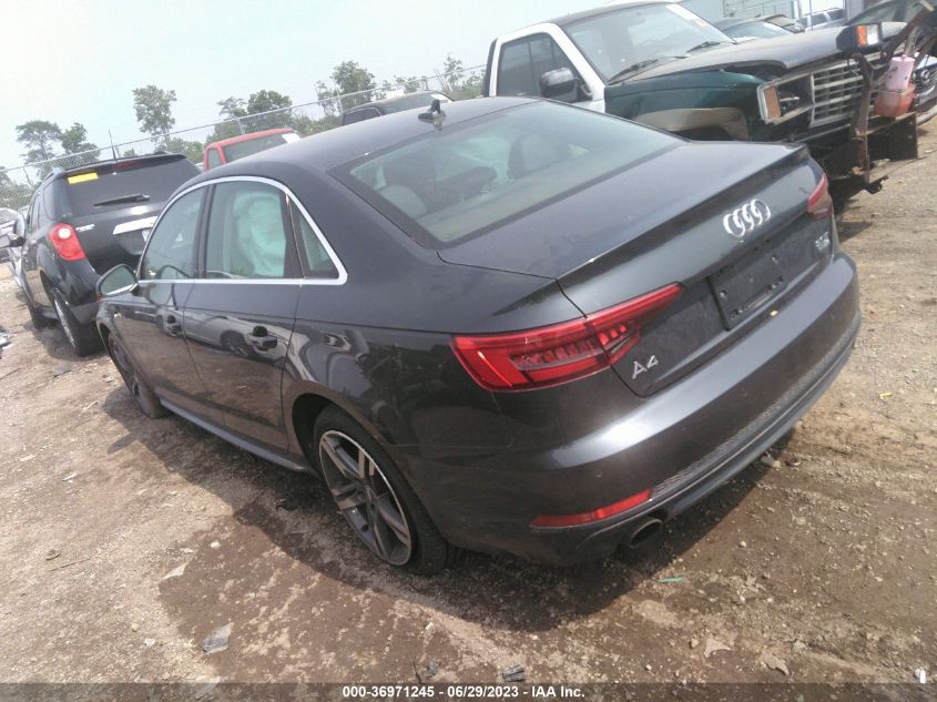 2017 AUDI A4 PREMIUM PLUS - WAUENAF4XHN006634