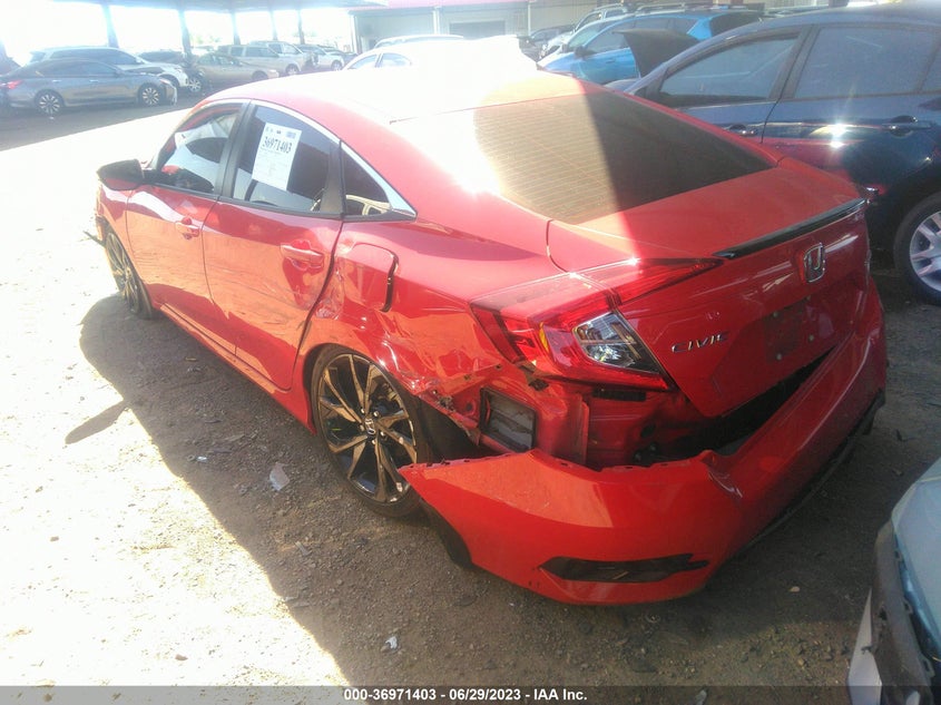 VIN 2HGFC2F8XMH533258 2021 HONDA CIVIC SEDAN SPORT