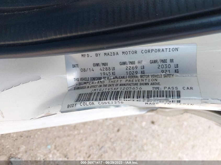 2015 MAZDA MAZDA6 I TOURING - JM1GJ1V5XF1205656
