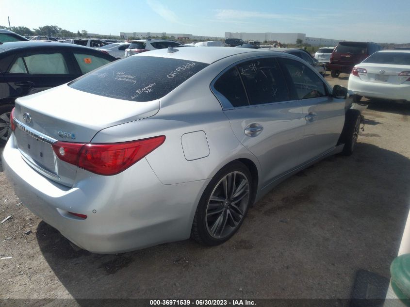 2014 INFINITI Q50 HYBRID PREMIUM/SPORT - JN1AV7AP9EM690084