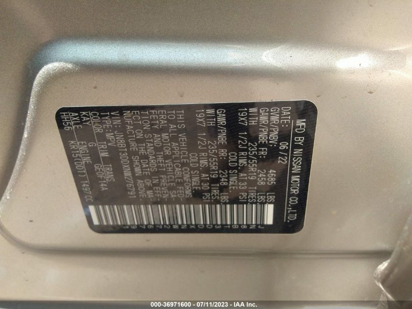 2022 NISSAN ROGUE PLATINUM - JN8BT3DDXNW276791