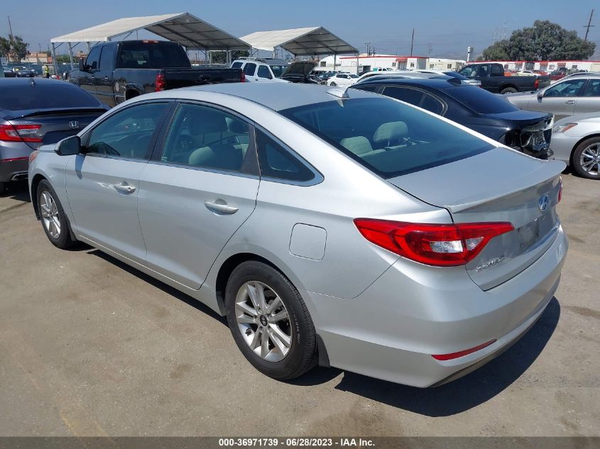 2015 HYUNDAI SONATA 2.4L SE - 5NPE24AF8FH165252