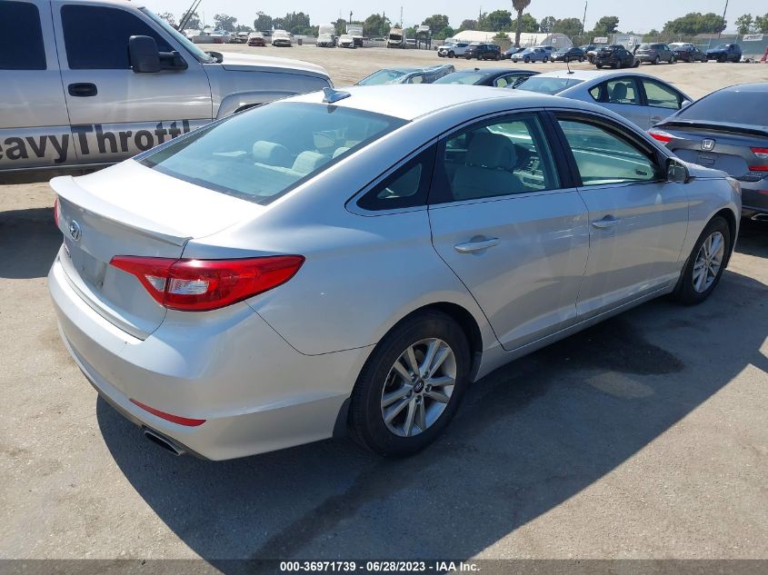 2015 HYUNDAI SONATA 2.4L SE - 5NPE24AF8FH165252