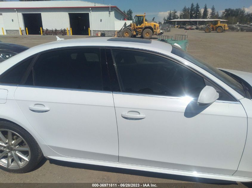 2014 AUDI A4 PREMIUM PLUS - WAUFFAFL7EN009348