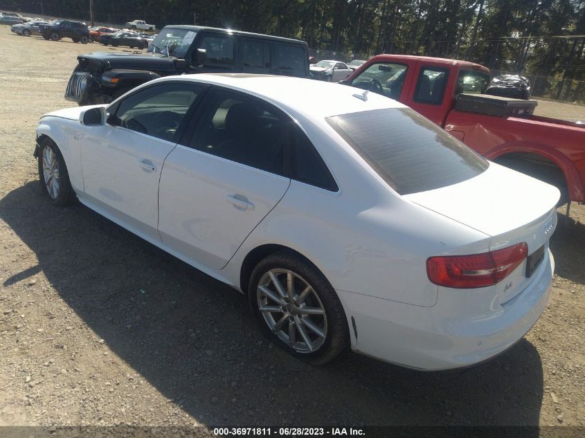 2014 AUDI A4 PREMIUM PLUS - WAUFFAFL7EN009348