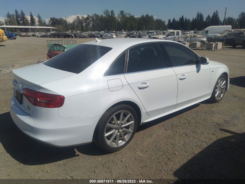 2014 AUDI A4 PREMIUM PLUS - WAUFFAFL7EN009348