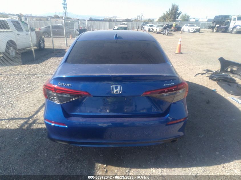 2022 HONDA CIVIC SEDAN SPORT - 2HGFE2F51NH586562