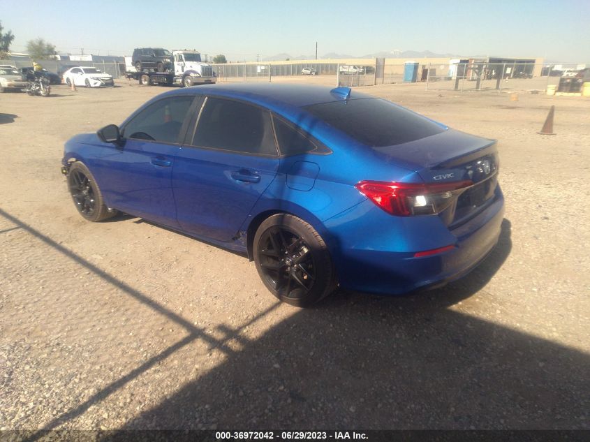 2022 HONDA CIVIC SEDAN SPORT - 2HGFE2F51NH586562