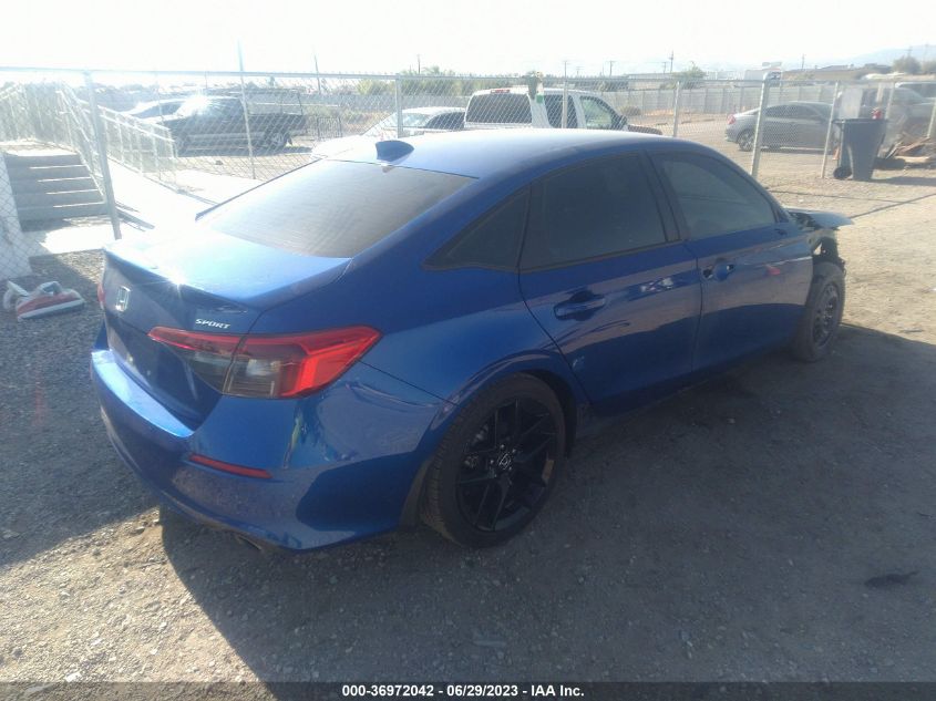 2022 HONDA CIVIC SEDAN SPORT - 2HGFE2F51NH586562