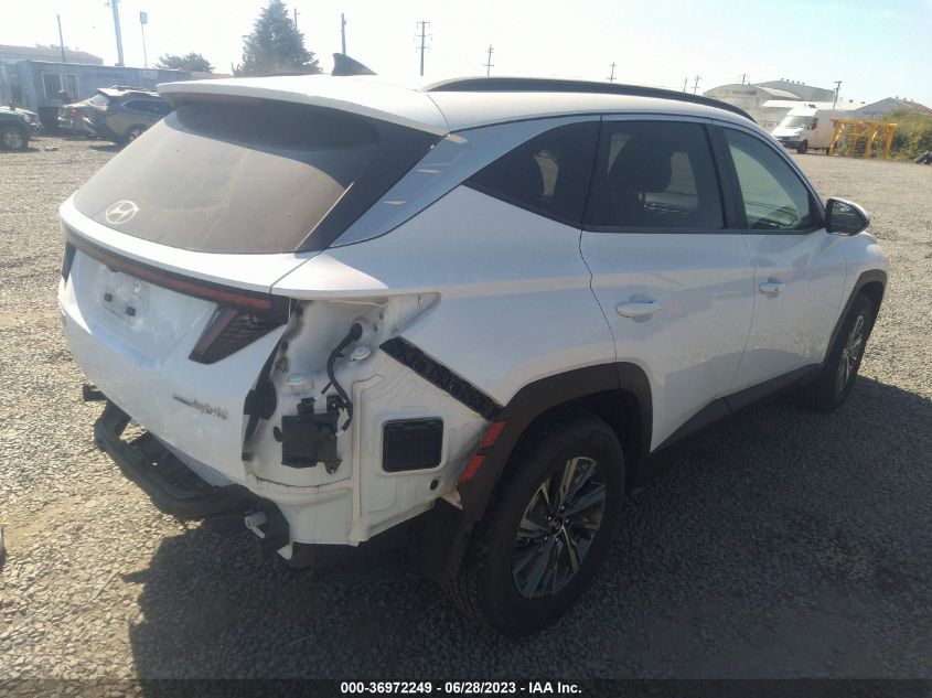 2022 HYUNDAI TUCSON HYBRID BLUE KM8JBCA19NU019729
