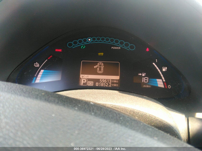 VIN 1N4BZ0CP8HC308072 2017 NISSAN LEAF S