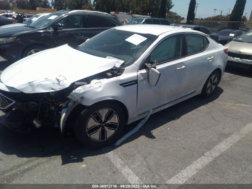 2013 KIA OPTIMA HYBRID LX - KNAGM4ADXD5054035