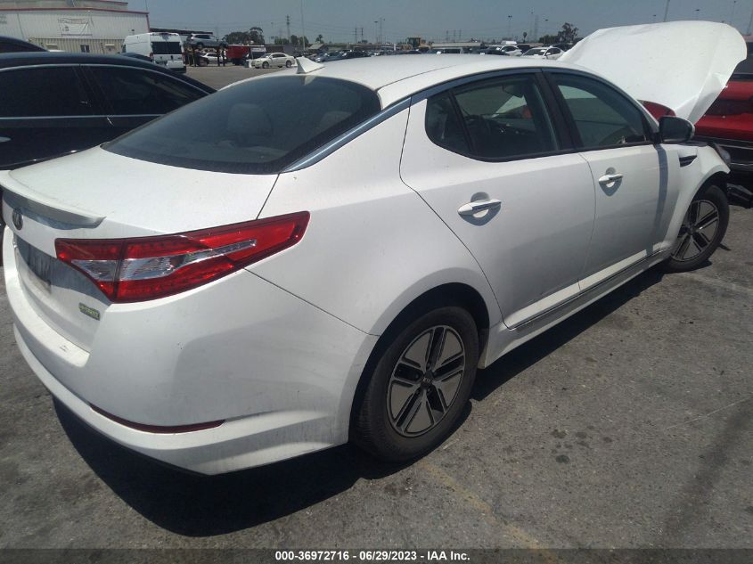 2013 KIA OPTIMA HYBRID LX - KNAGM4ADXD5054035