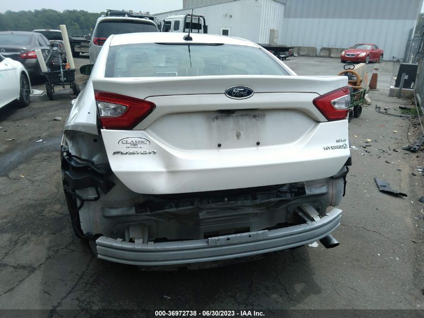 2013 FORD FUSION SE HYBRID - 3FA6P0LU6DR198048